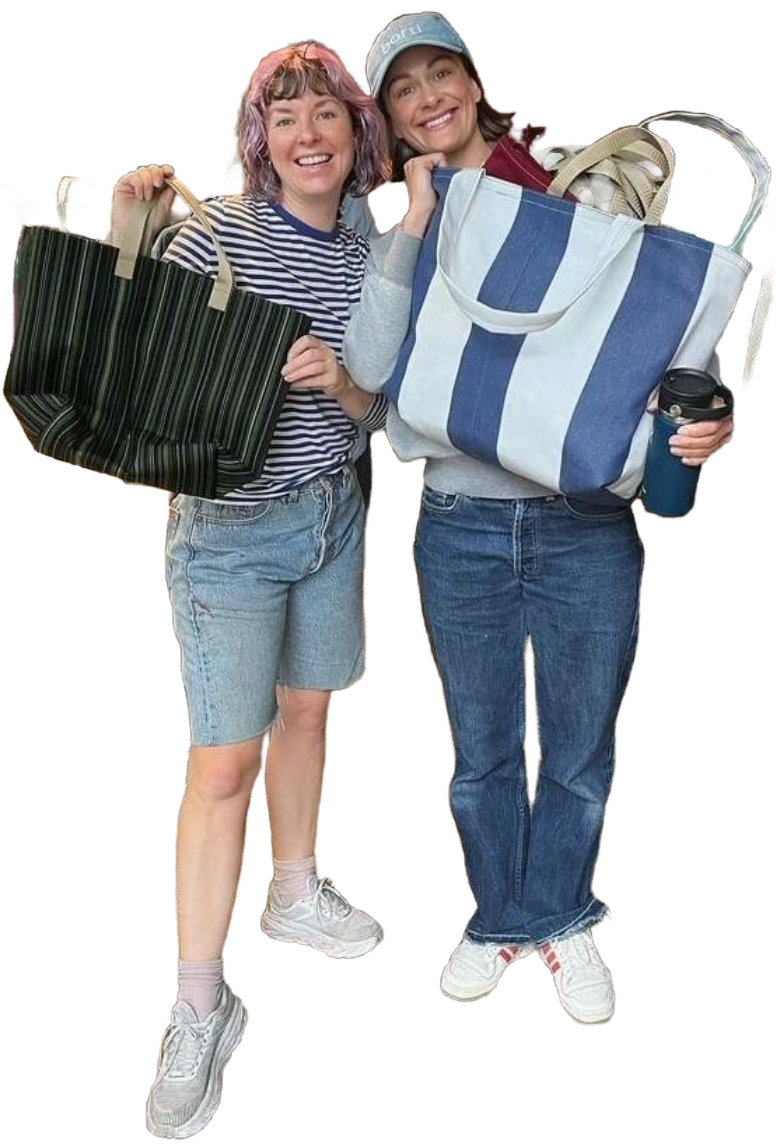 Fæbrik x Norsol - Stort handlenett - Rust rød mønstret